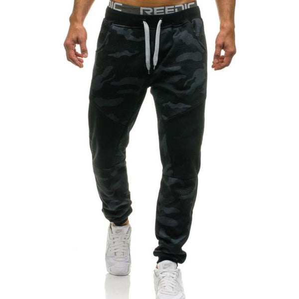 Pantalones Cargo Camuflaje con Cordón Ajustable