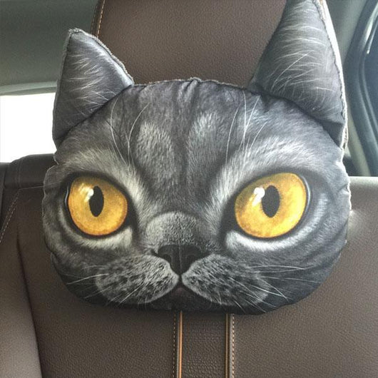 Almohada Reposacabezas para Auto - Diseño Gatos - Image 28