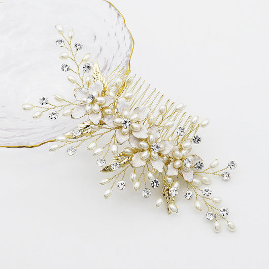 Accesorios para el Cabello con Flores y Hojas