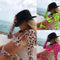 Bikini Leopardo Rosa Sexy Destalonado Traje de Baño de Tres Piezas