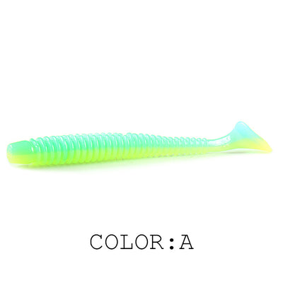 Señuelo de Pesca Luya Soft Fish con Cola T Bicolor y Sal - Image 6