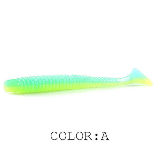 Señuelo de Pesca Luya Soft Fish con Cola T Bicolor y Sal - Image 6