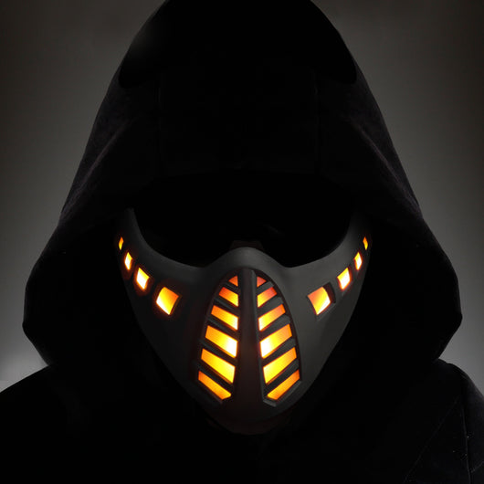 Máscara LED Mitad Rostro Carnaval Halloween