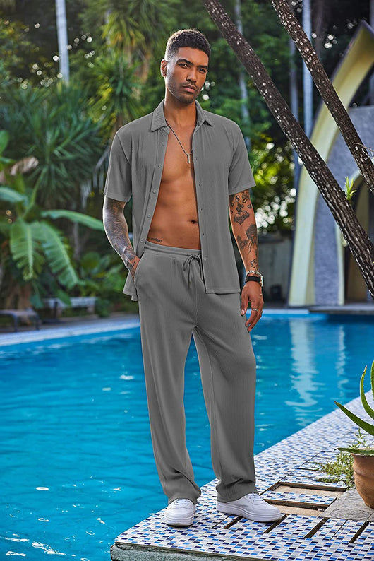 Pantalón Corto Suelto de Ocio - Traje Deportivo Casual - Image 16