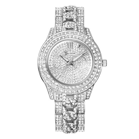 Reloj de Lujo Geneva con Diamantes de Aleación - Image 15