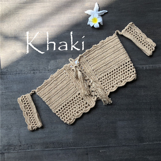 Top de Bikini de Crochet Estilo Bohemio y Versátil - Image 7