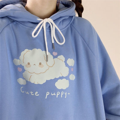 Sudadera Kawaii Estilo Soft Girl con Estampado Anime - Cómoda y Cálida para Chicas - Image 6