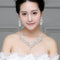 Conjunto de Joyas para Novia: Collar de Perlas, Pendientes y Accesorios de Diamantes