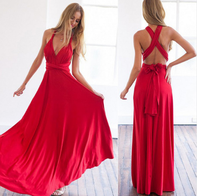 Vestido Largo Backless Multiusos para Fiestas y Bodas - Image 18