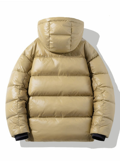Chaqueta Corta Acolchada Brillante con Plumón de Pato - Image 5
