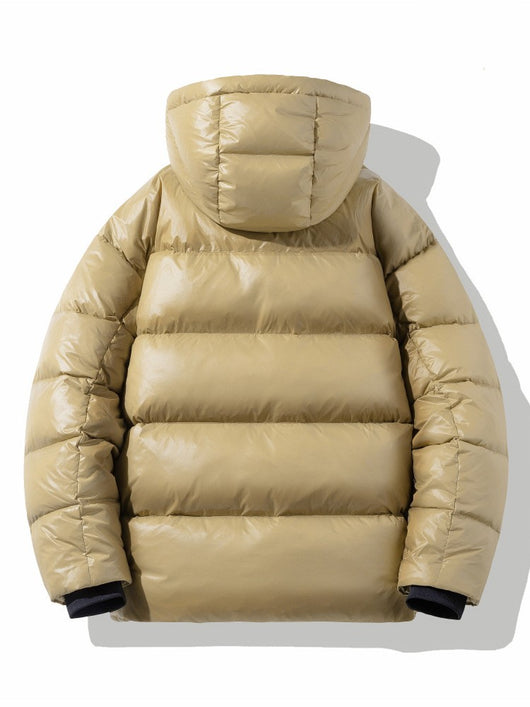 Chaqueta Corta Acolchada Brillante con Plumón de Pato - Image 5