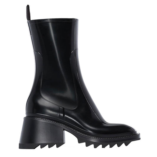 Botas de Tacón Cuadrado Grueso con Punta Cuadrada