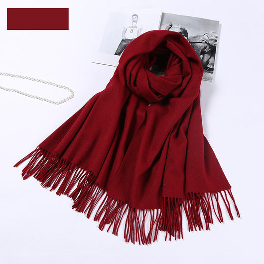 Bufanda de Lana Pura Gruesa para Invierno - Chal Elegante para Mujer - Image 16