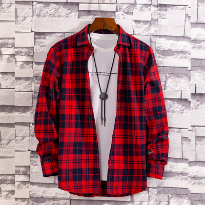 Camisa Casual de Cuadros para Hombre Manga Larga - Image 13