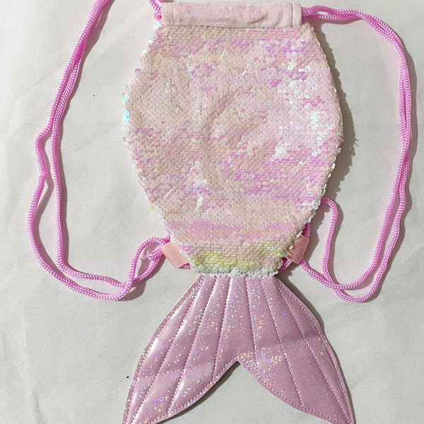 Bolsa Mochila de Lentejuelas Efecto Cola de Sirena