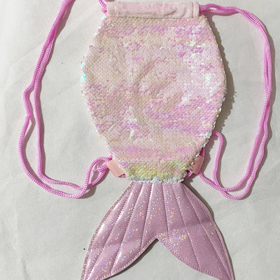 Bolsa Mochila de Lentejuelas Efecto Cola de Sirena