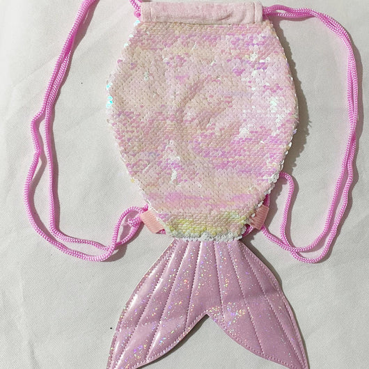 Bolsa Mochila de Lentejuelas Efecto Cola de Sirena