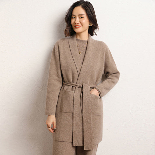 Abrigo Tejido de Largo Medio para Mujer - Colección Otoño Invierno - Image 2