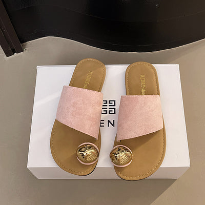 Sandalias Planas Tipo Francés con Punta Abierta para Mujer - Image 9