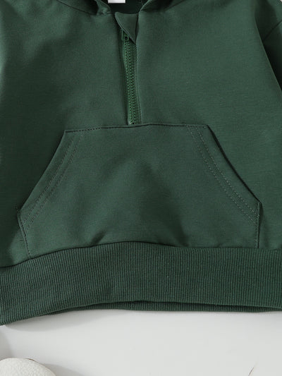 Sudadera Infantil con Cierre Medio Abierto en Colores Pastel - Image 15