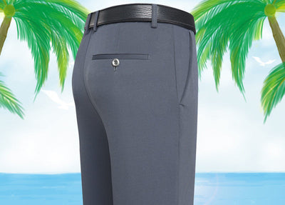 Pantalones Casuales Holgados para Hombre Cintura Alta Corte Recto - Image 16