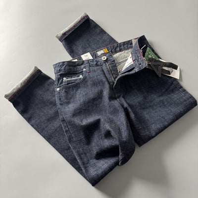 Pantalones Rectos Largos Retro Americano para Hombre - Image 4
