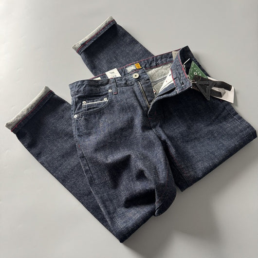 Pantalones Rectos Largos Retro Americano para Hombre - Image 4