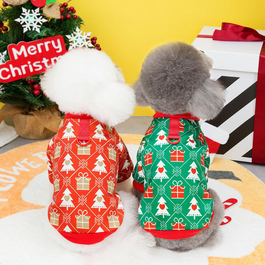 Suéter Navideño Cálido para Otoño e Invierno con Diseño de Árbol de Navidad