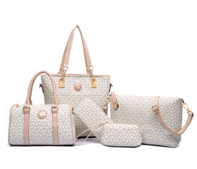 Bolsa Madre Convertible con Patrón de Flechas - Set 5 Piezas Estilo Europeo - Image 6