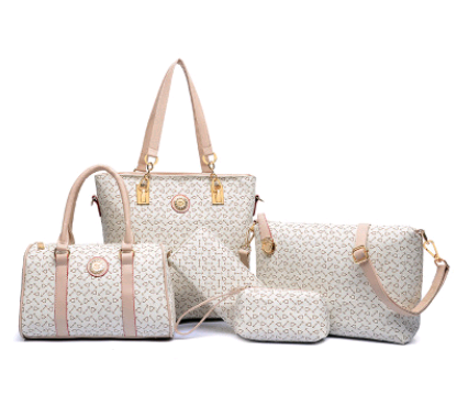 Bolsa Madre Convertible con Patrón de Flechas - Set 5 Piezas Estilo Europeo - Image 6