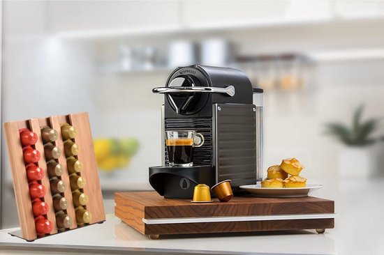 Organizador de Cápsulas de Café en Bambú