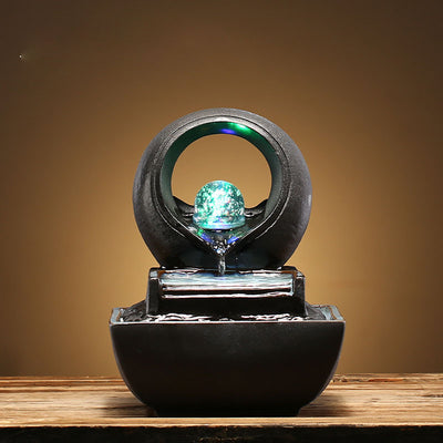 Fuente de Agua Cascada Decorativa para Sala - Ornamento Feng Shui con Ciclo Continuo - Image 6