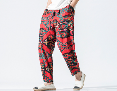 Pantalón Tradicional Chino de Cintura Alta con Detalle de Linterna - Image 5