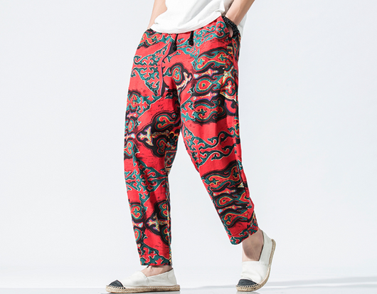 Pantalón Tradicional Chino de Cintura Alta con Detalle de Linterna - Image 5
