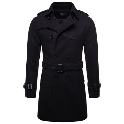 Chaqueta Larga Casual para Hombre - Estilo Europeo y Americano - Image 10