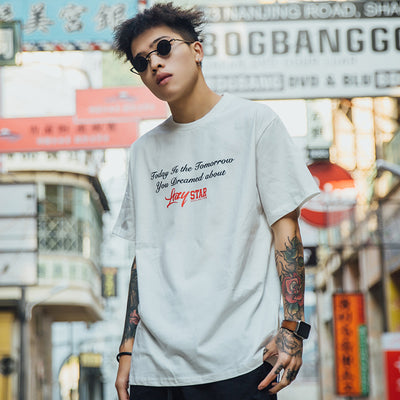 Camiseta Hip-Hop con Estampado de Belleza para Hombre - Image 3