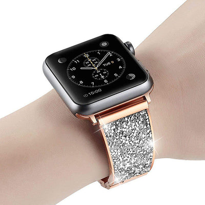 Pulsera de Moda con Banda de Diamantes y Metal - Image 11