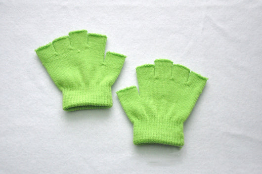 Guantes Tejidos Medio Dedo Color Sólido para Niños - Calidez sin Límites - Image 23