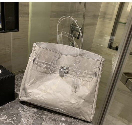 Bolsa Kelly en Papel Kraft Transparente - Image 33