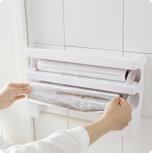 Organizador de Cocina Multiusos con Cortador de Film Adhesivo y Portarrollos - Image 2