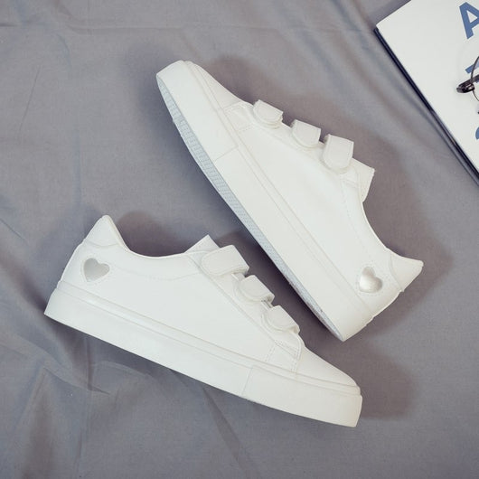 Tenis Escolares Blancos Estilo Coreano - Image 4