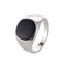 Classic smooth oil dripping men's zinc alloy ring Platinum 10