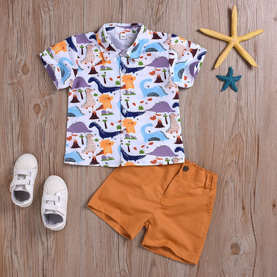 Traje Corto Infantil Estampado de Dinosaurios - Image 11