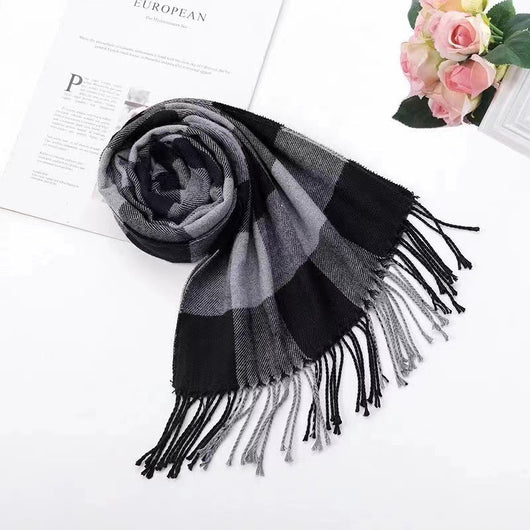 Bufanda Escocesa de Invierno Estilo Británico - Image 37