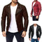 Chaqueta de Cuero PU con Cierre
