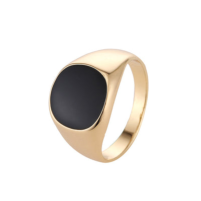 Anillo Clásico para Hombre con Acabado Tipo Esmalte - Image 9