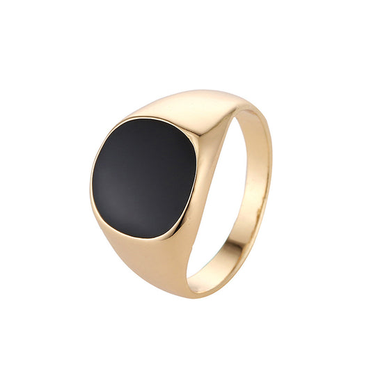 Anillo Clásico para Hombre con Acabado Tipo Esmalte - Image 9