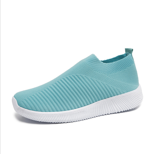 Zapatillas Deportivas Coreanas Talla Grande Tejido Volador Casual - Image 7