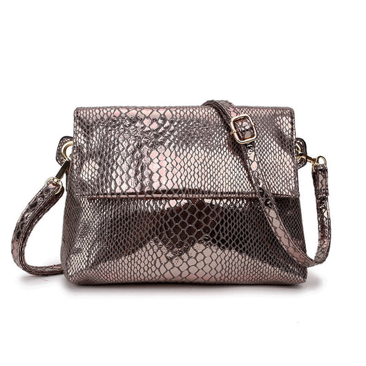 Bolso Cuadrado Pequeño con Patrón Serpiente - Image 3