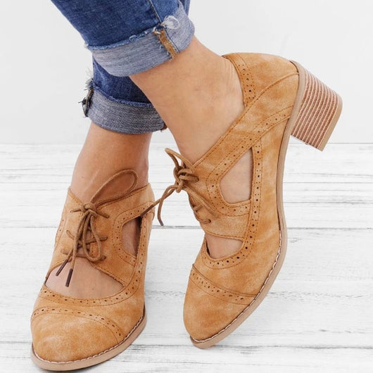 Zapatos Casuales Retro con Cordones - Image 7